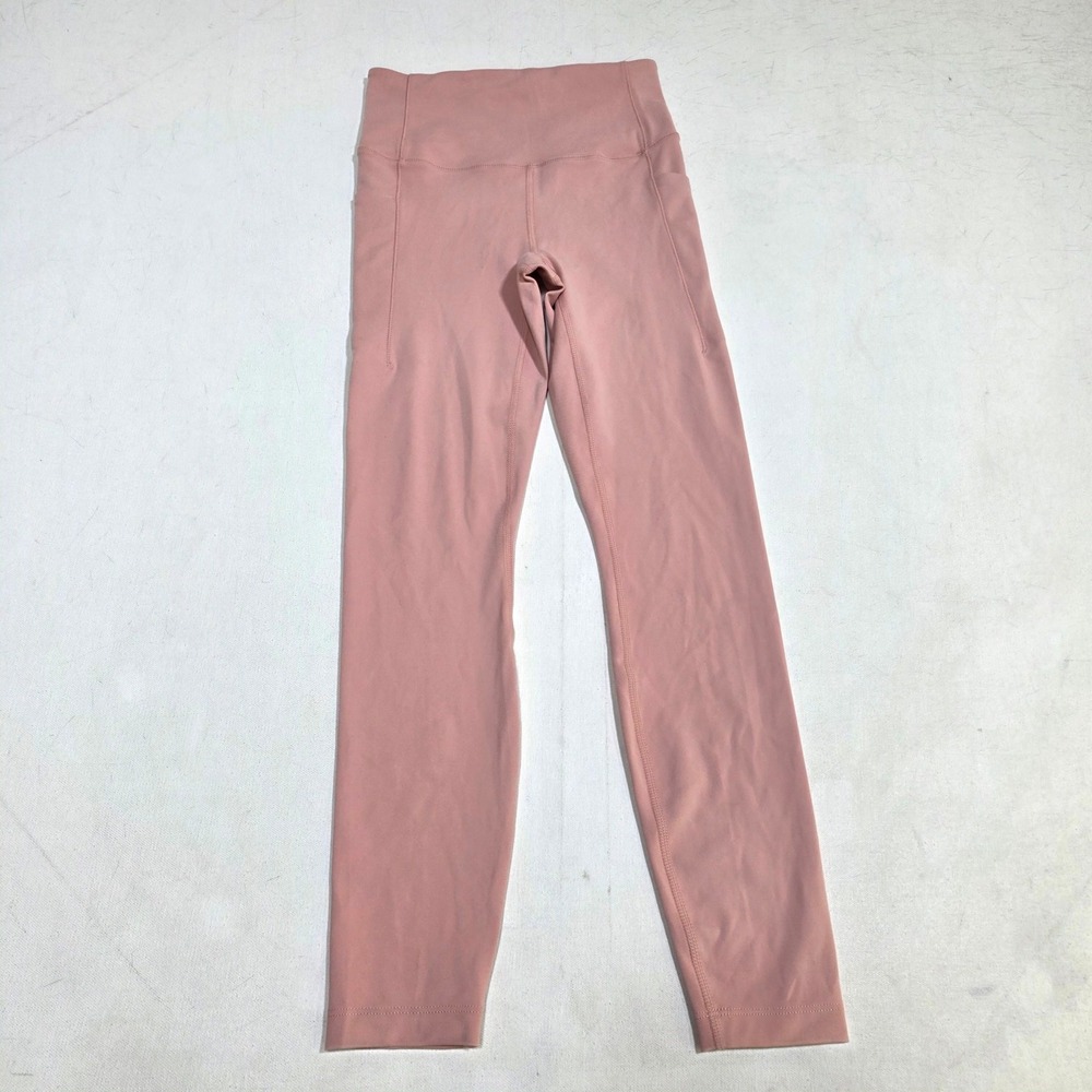 All in Motion Dynamic Flex Leggings Womens XS Pink High Rise 7/8 Pocket Tights